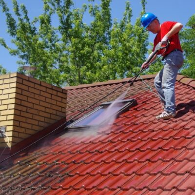 pressure washing roof 2
